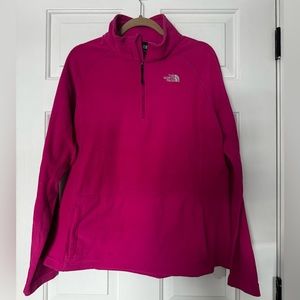 Women’s North Face 3/4 zip Pink XL